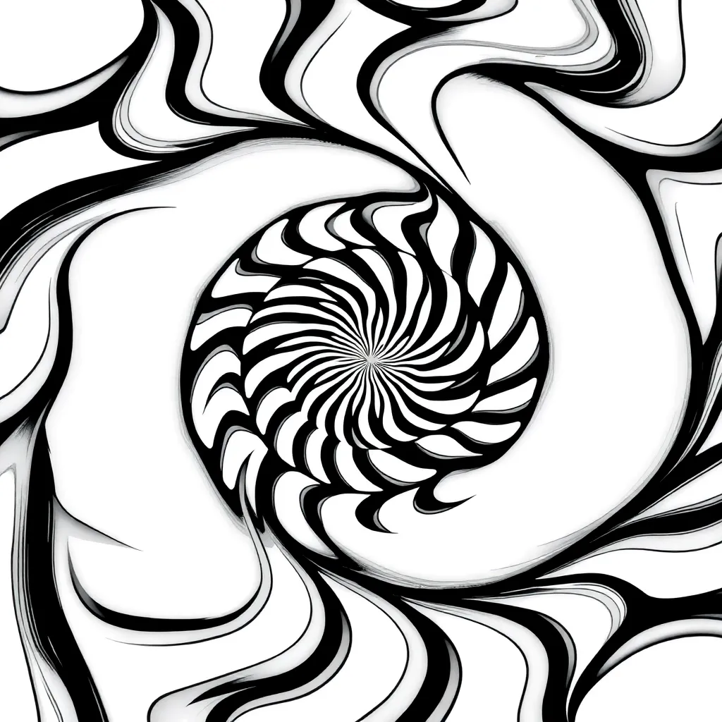 Optical Illusion coloring page
