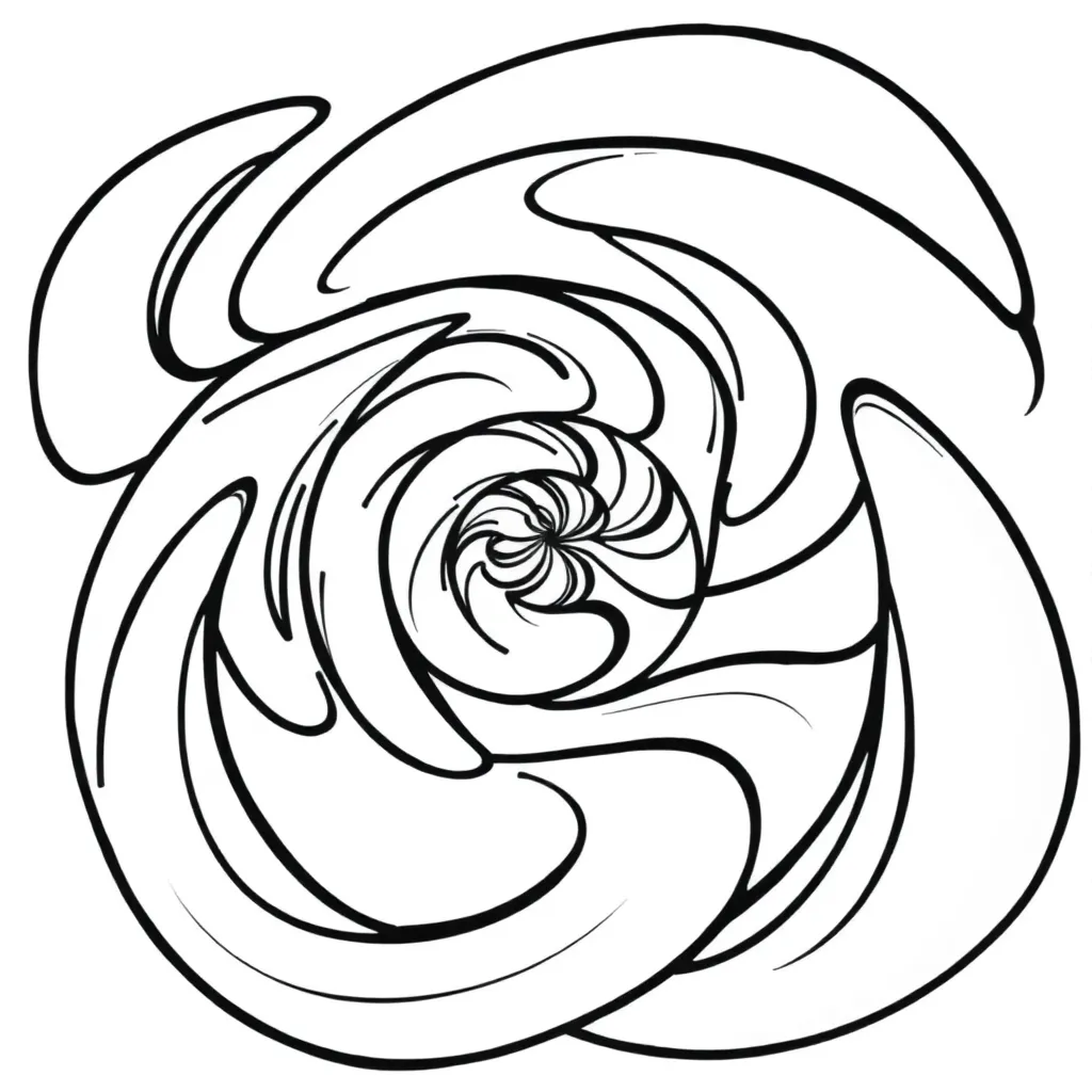 Optical Illusion coloring page