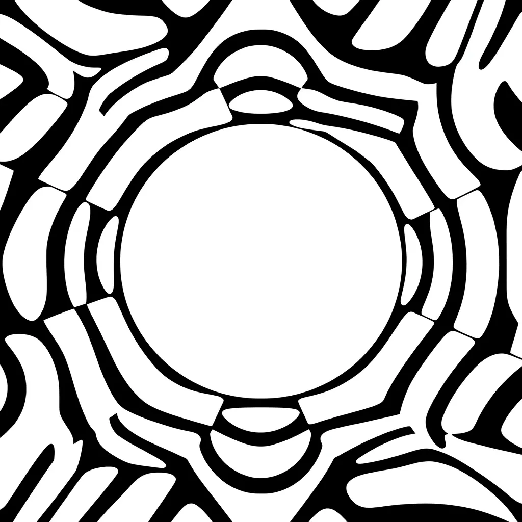 Optical Illusion coloring page
