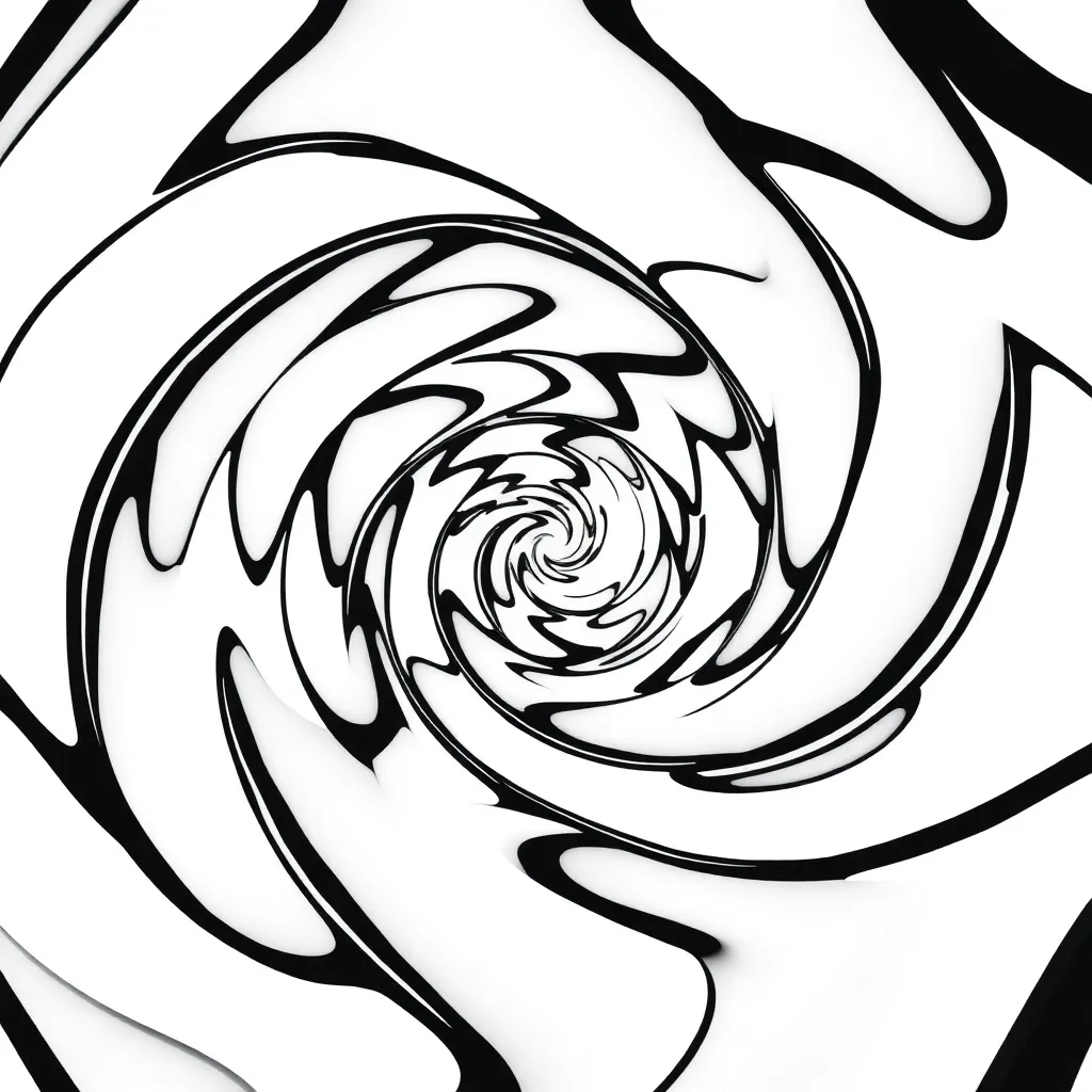 Optical Illusion coloring page