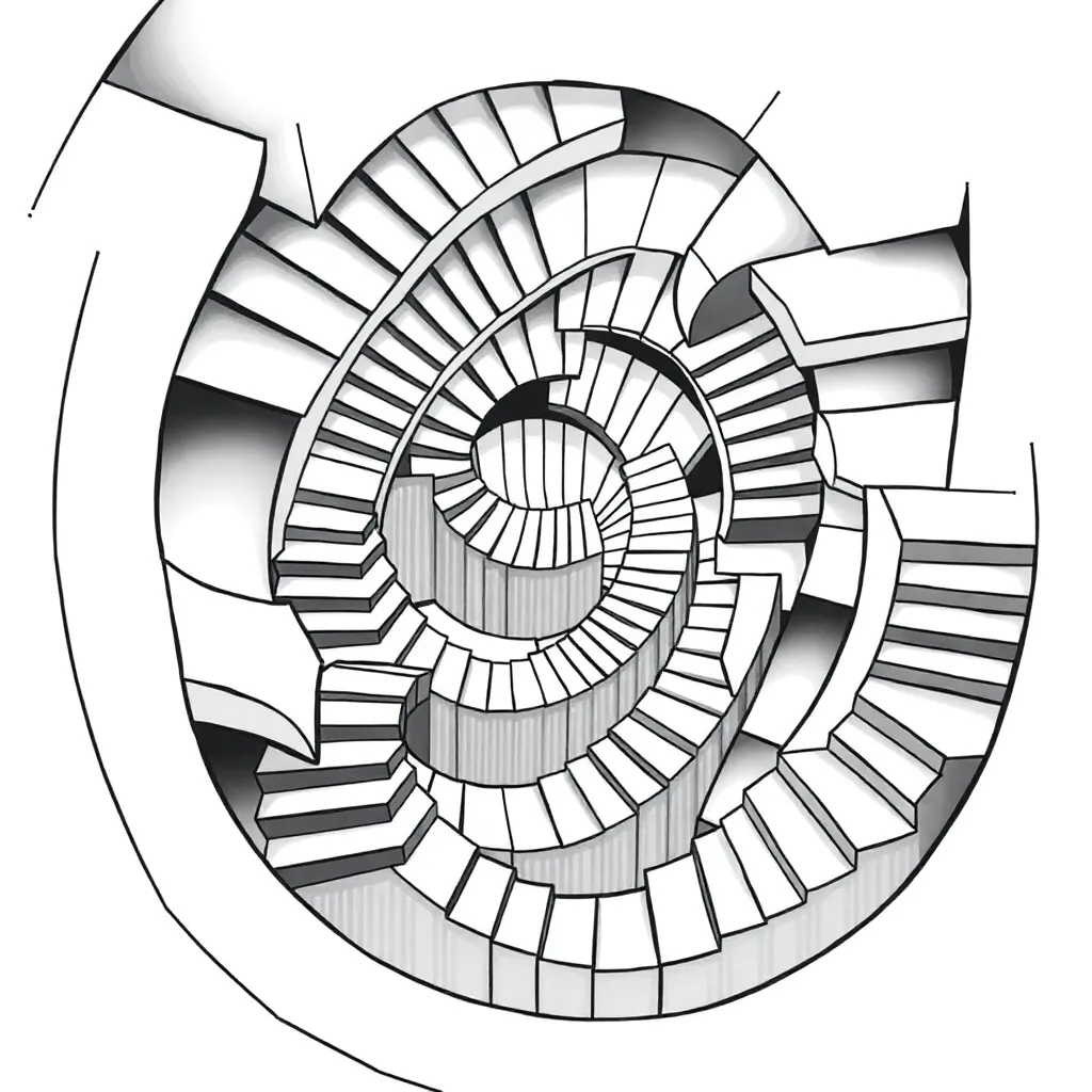 Optical Illusion coloring page