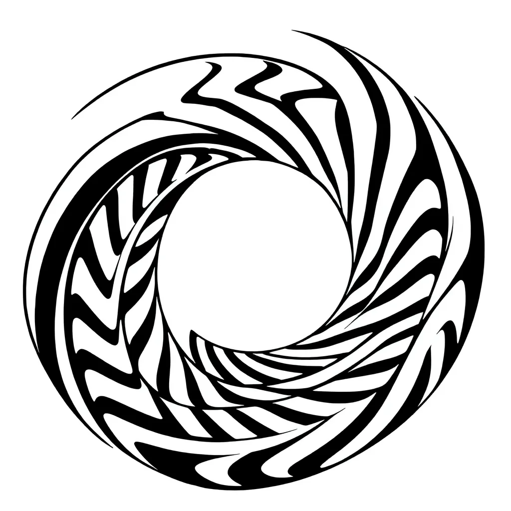 Optical Illusion coloring page