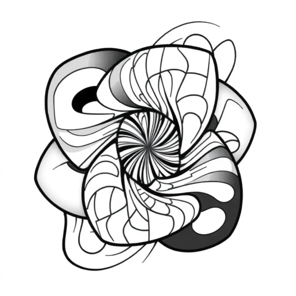 Optical Illusion coloring page