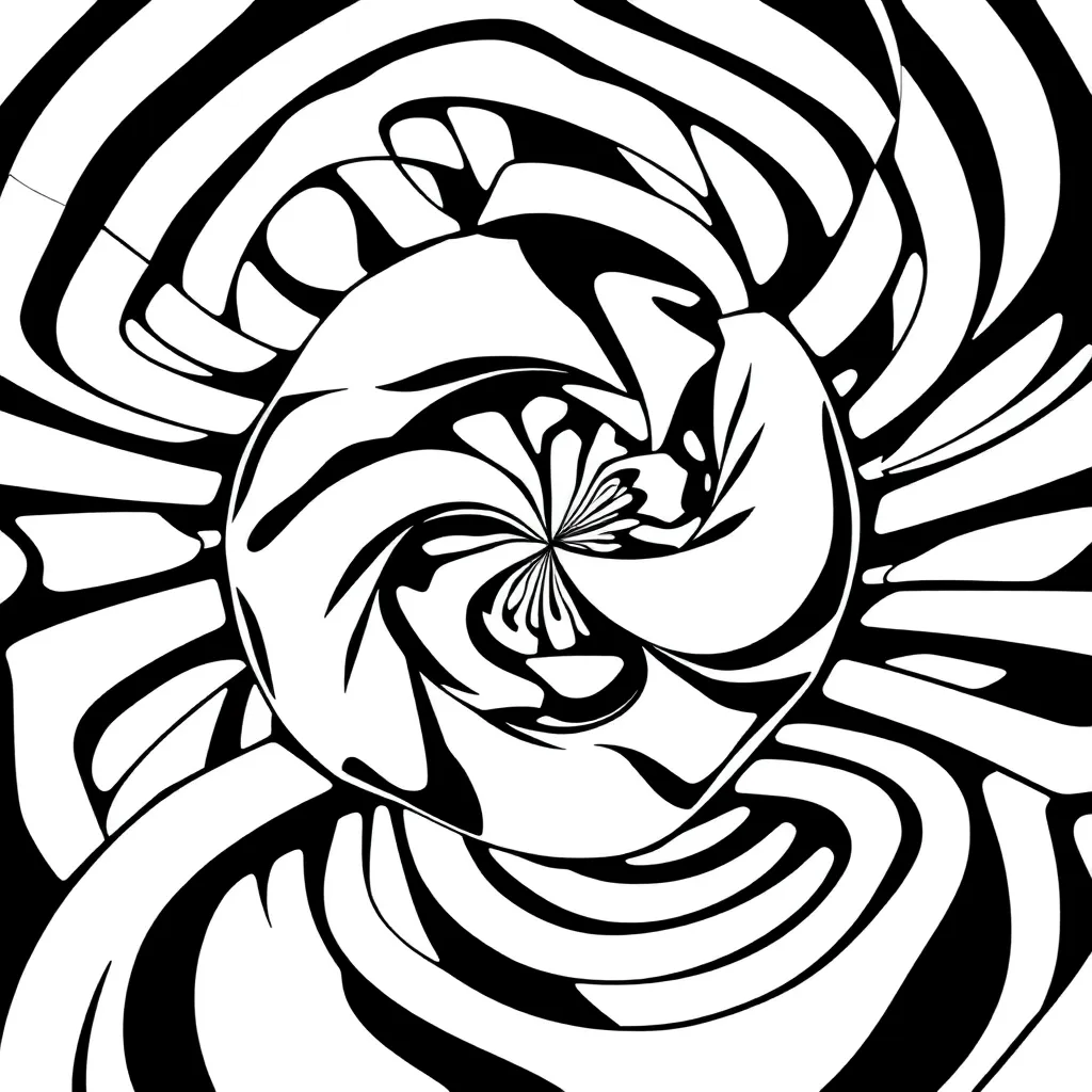 Optical Illusion coloring page
