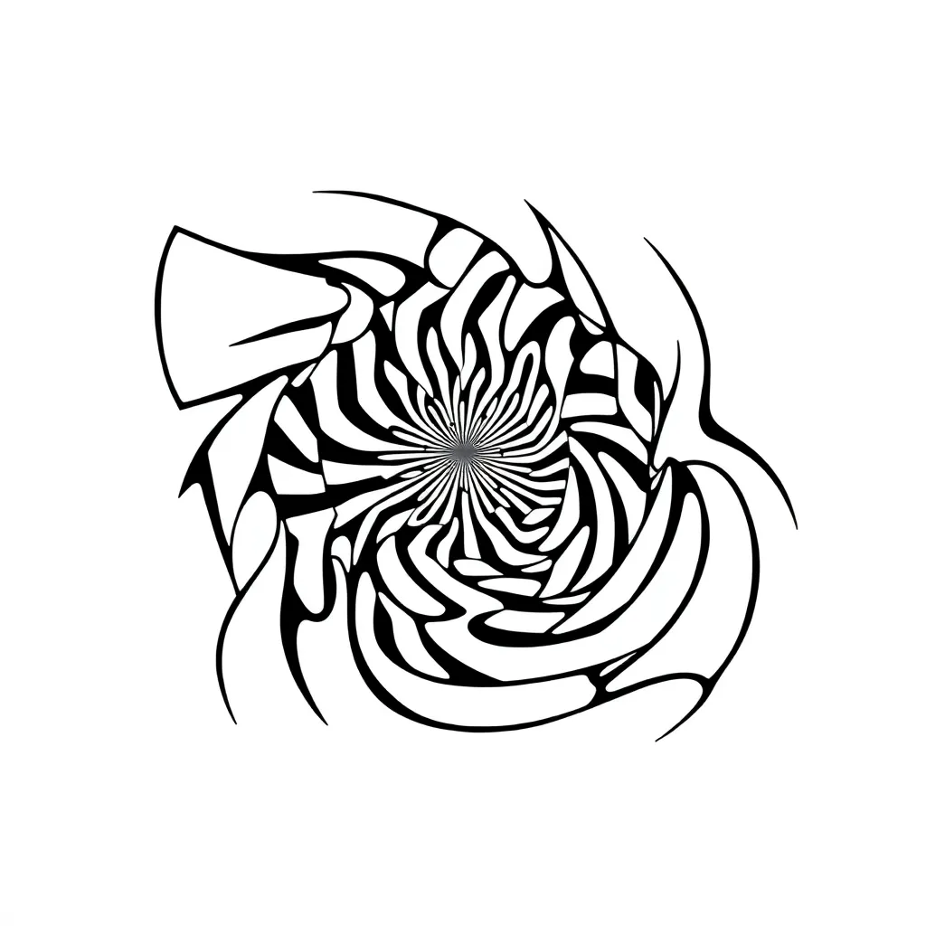 Optical Illusion coloring page