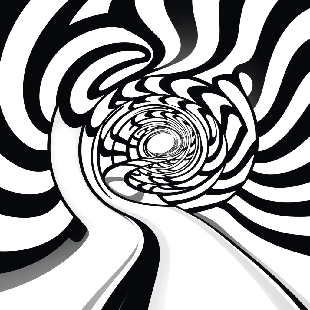 Optical Illusion coloring page