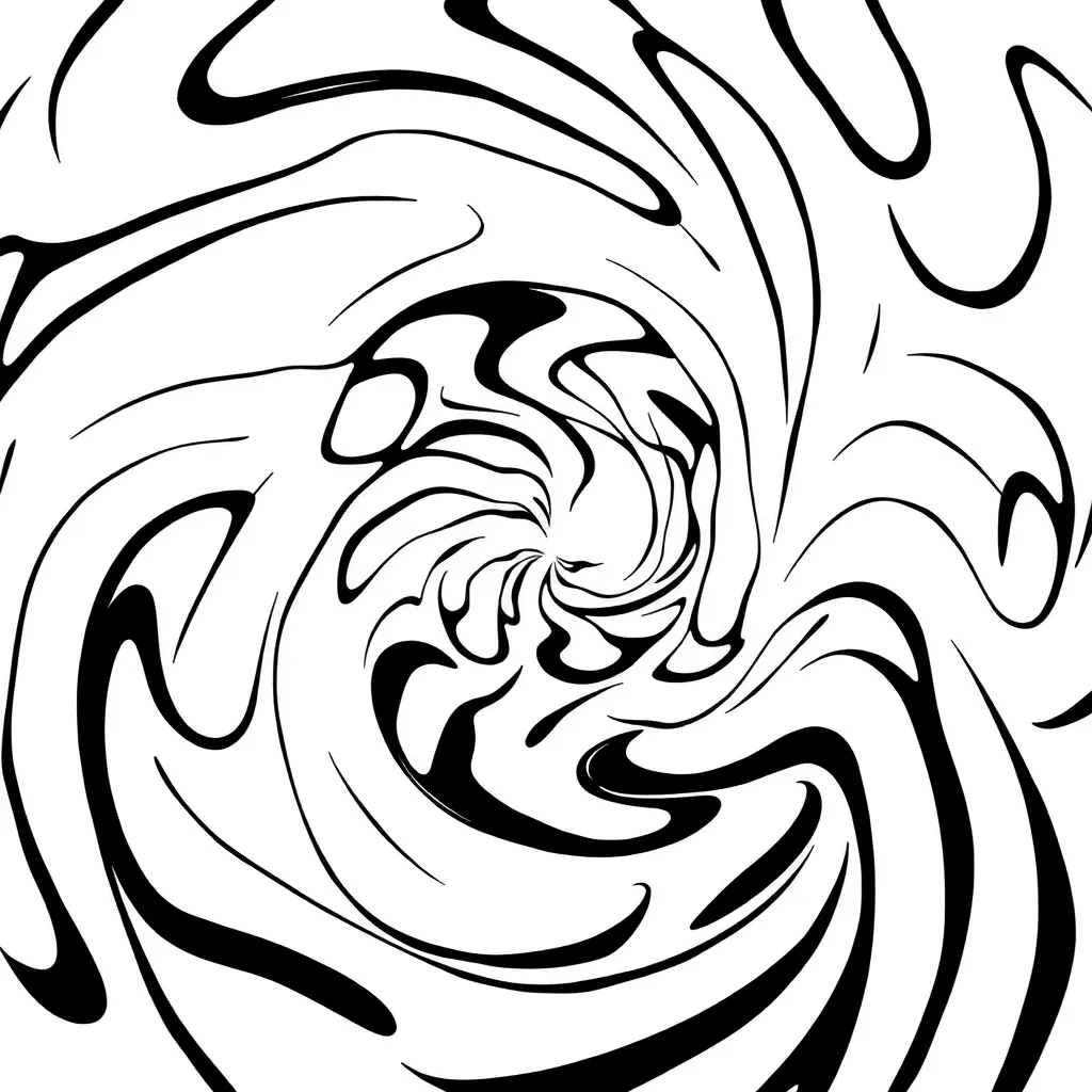 Optical Illusion coloring page