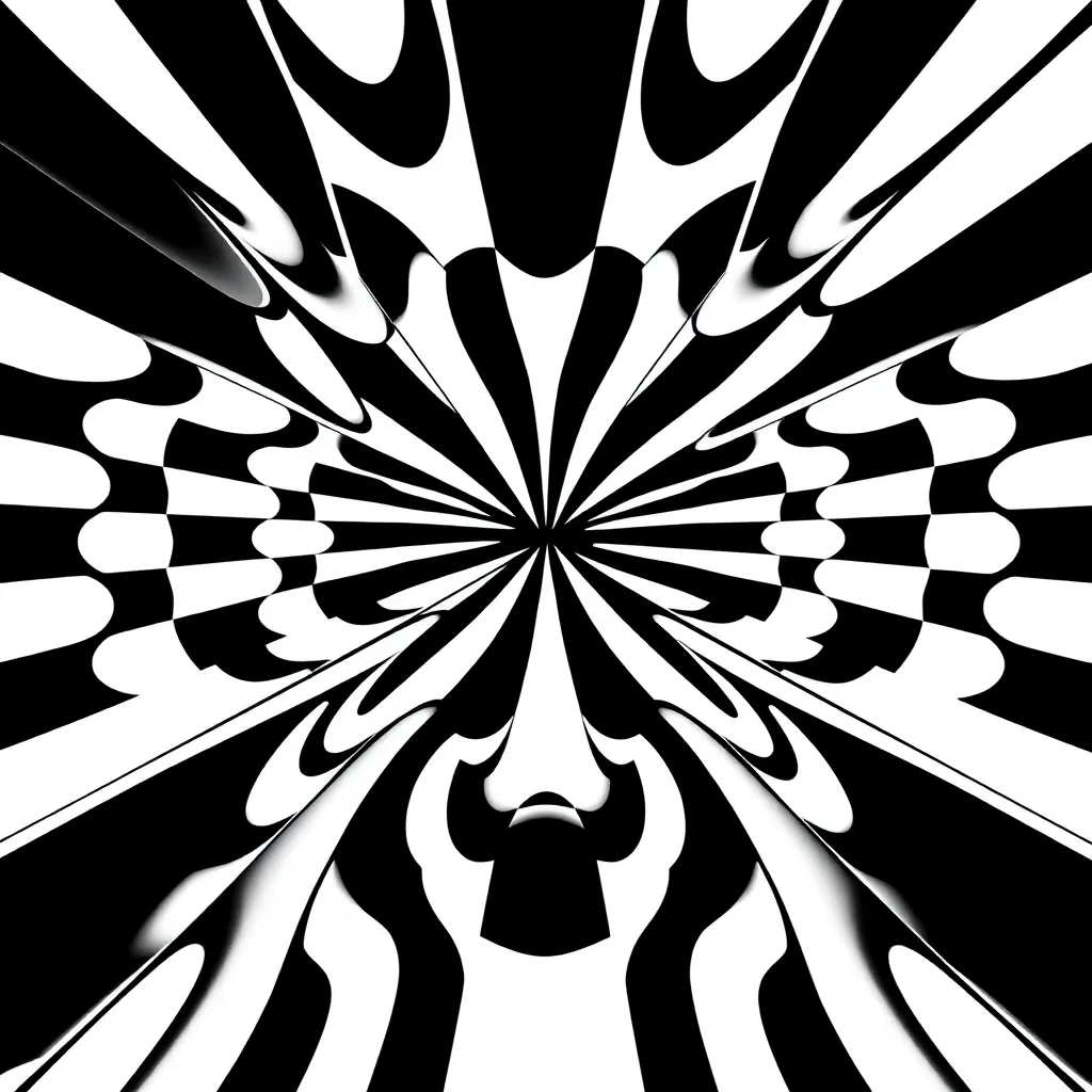 Optical Illusion coloring page