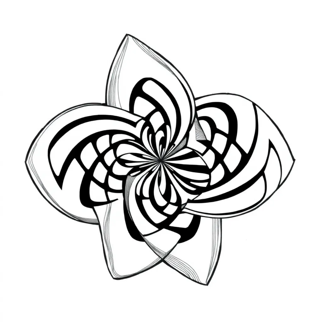 Optical Illusion coloring page