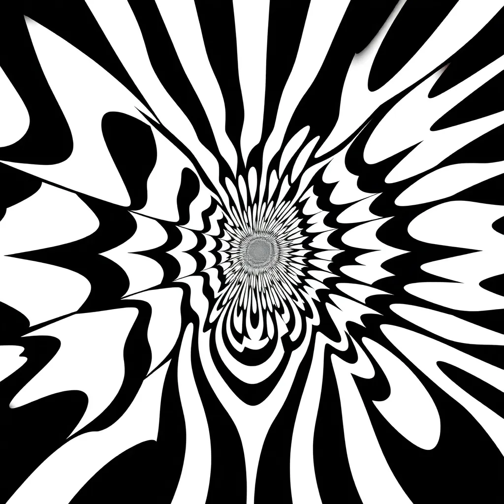 Optical Illusion coloring page