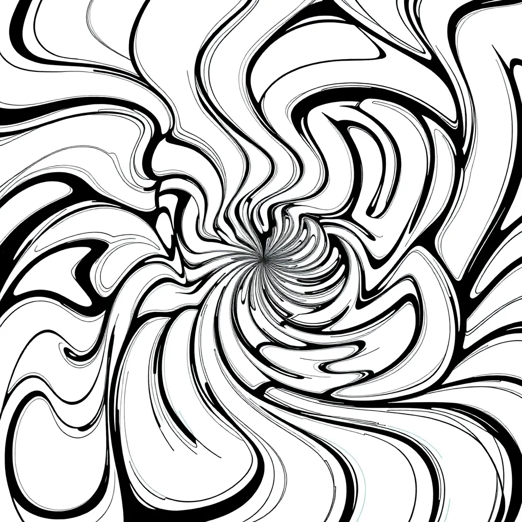 Optical Illusion coloring page