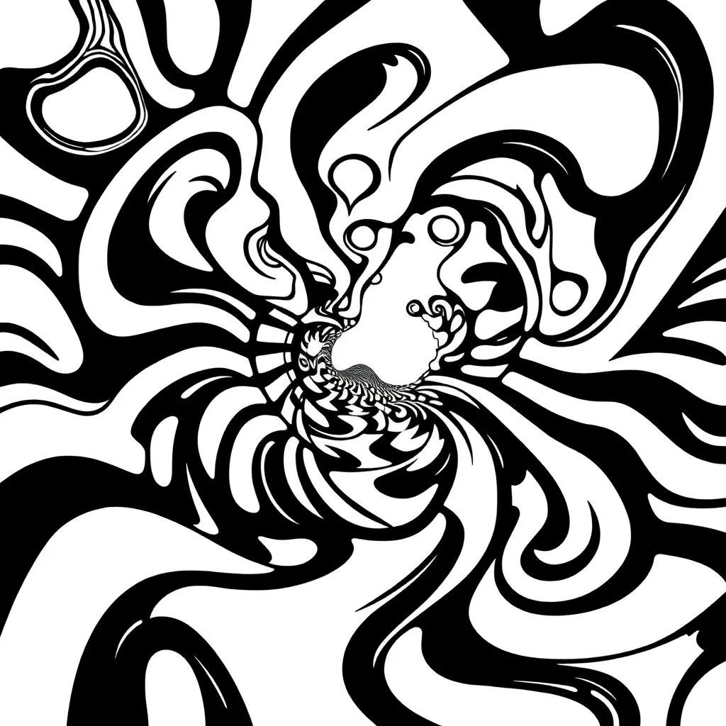 Optical Illusion coloring page