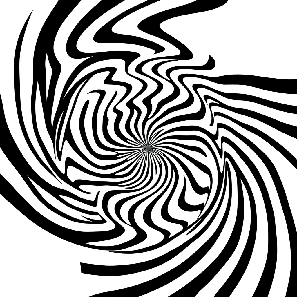 Optical Illusion coloring page