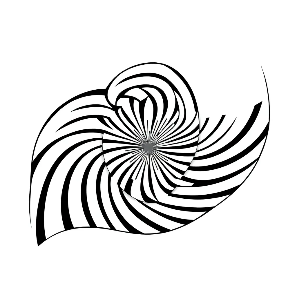 Optical Illusion coloring page