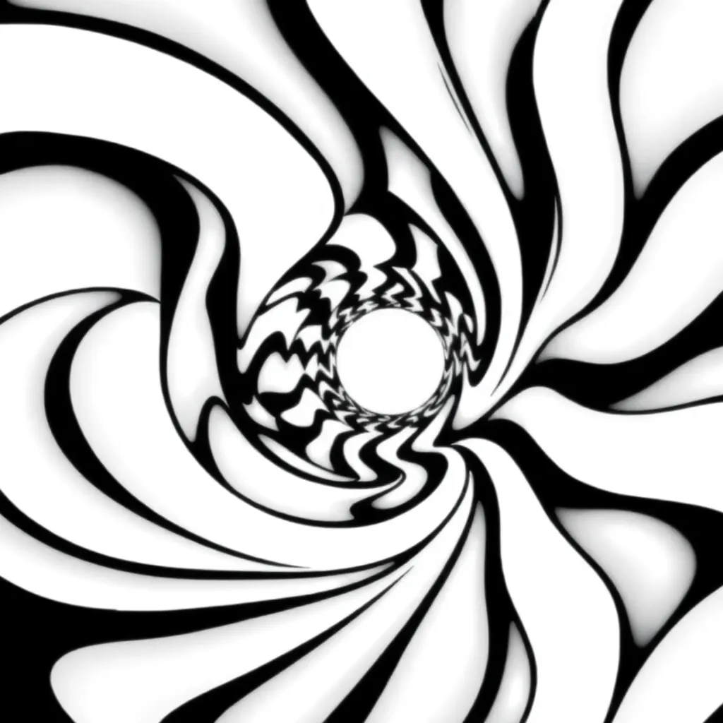 Optical Illusion coloring page