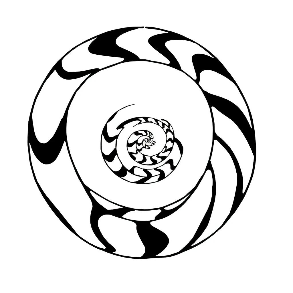 Optical Illusion coloring page