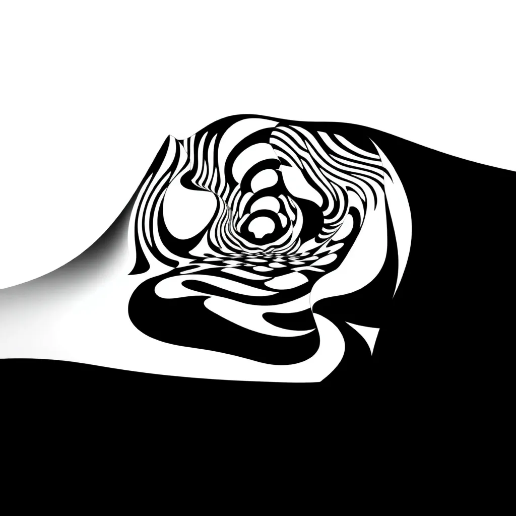 Optical Illusion coloring page