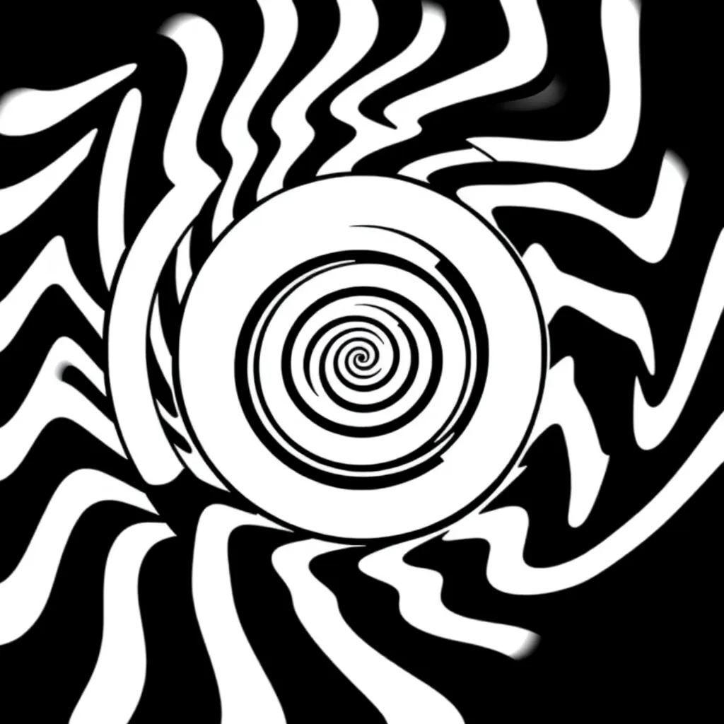 Optical Illusion coloring page