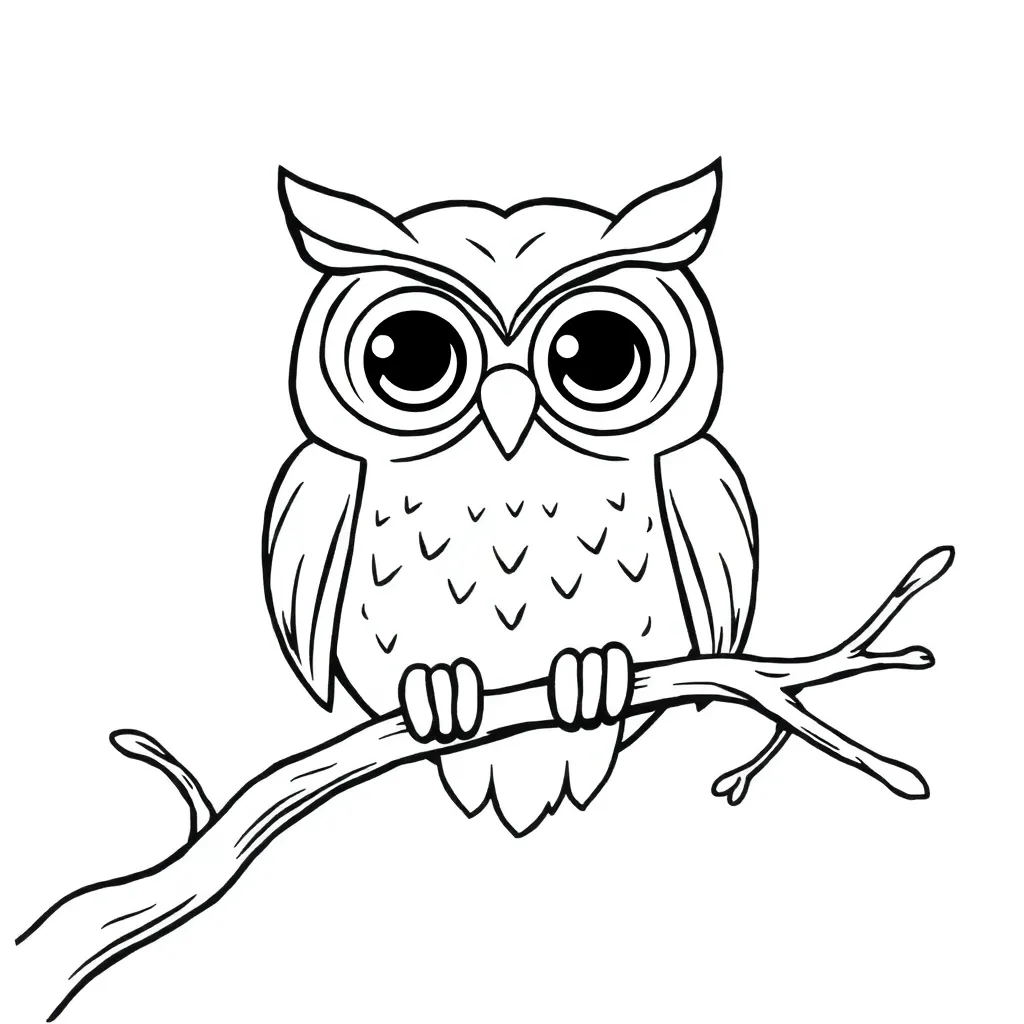 Owl coloring page