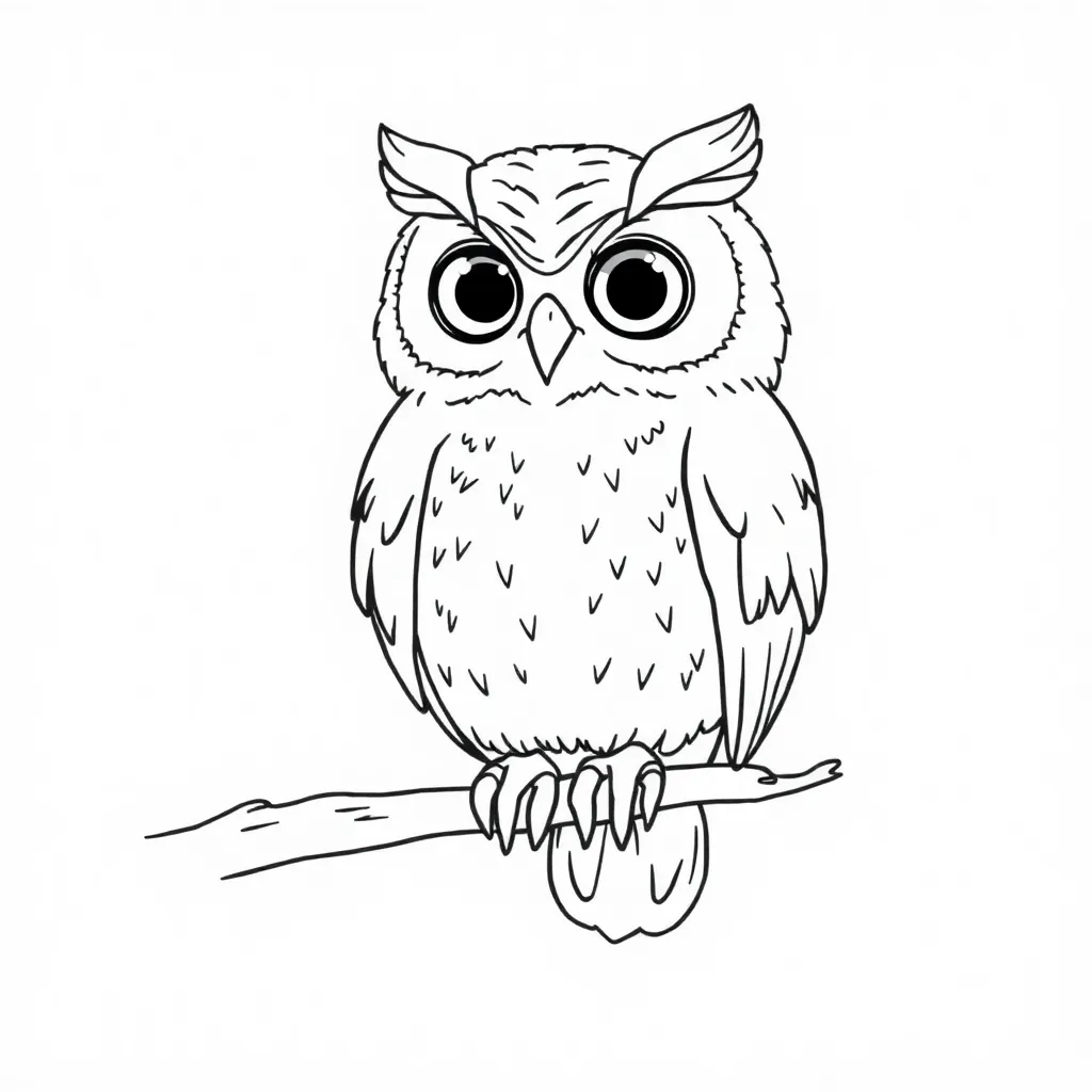 Owl coloring page