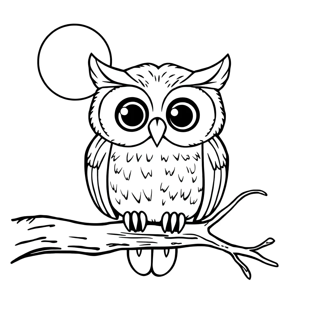 Owl coloring page