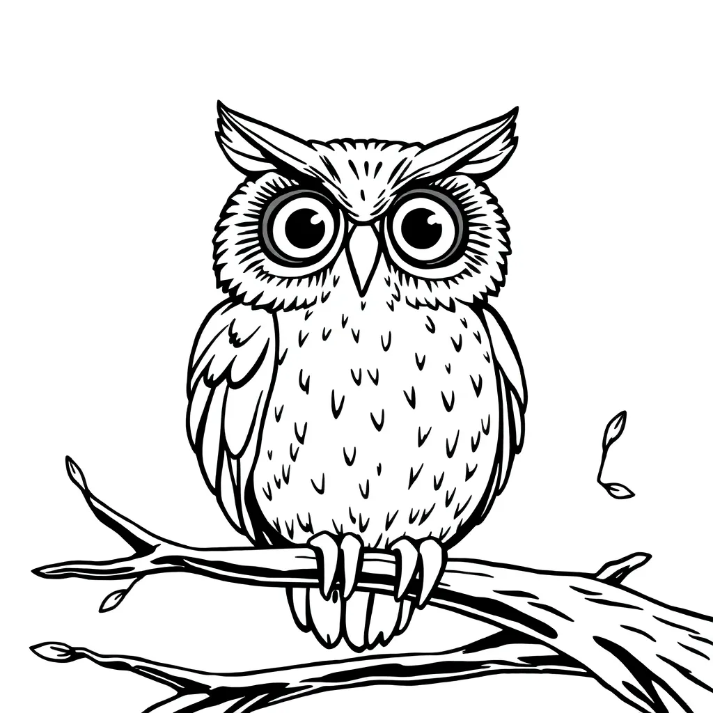 Owl coloring page