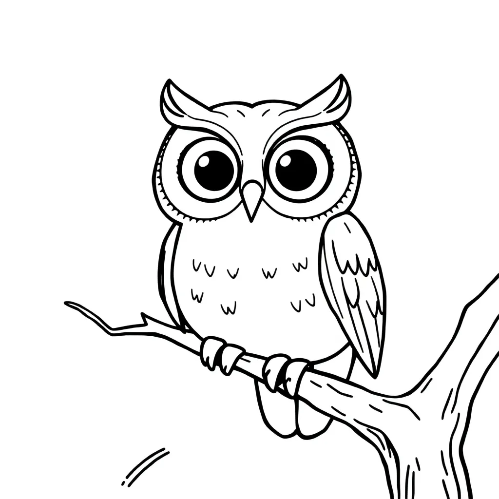 Owl coloring page