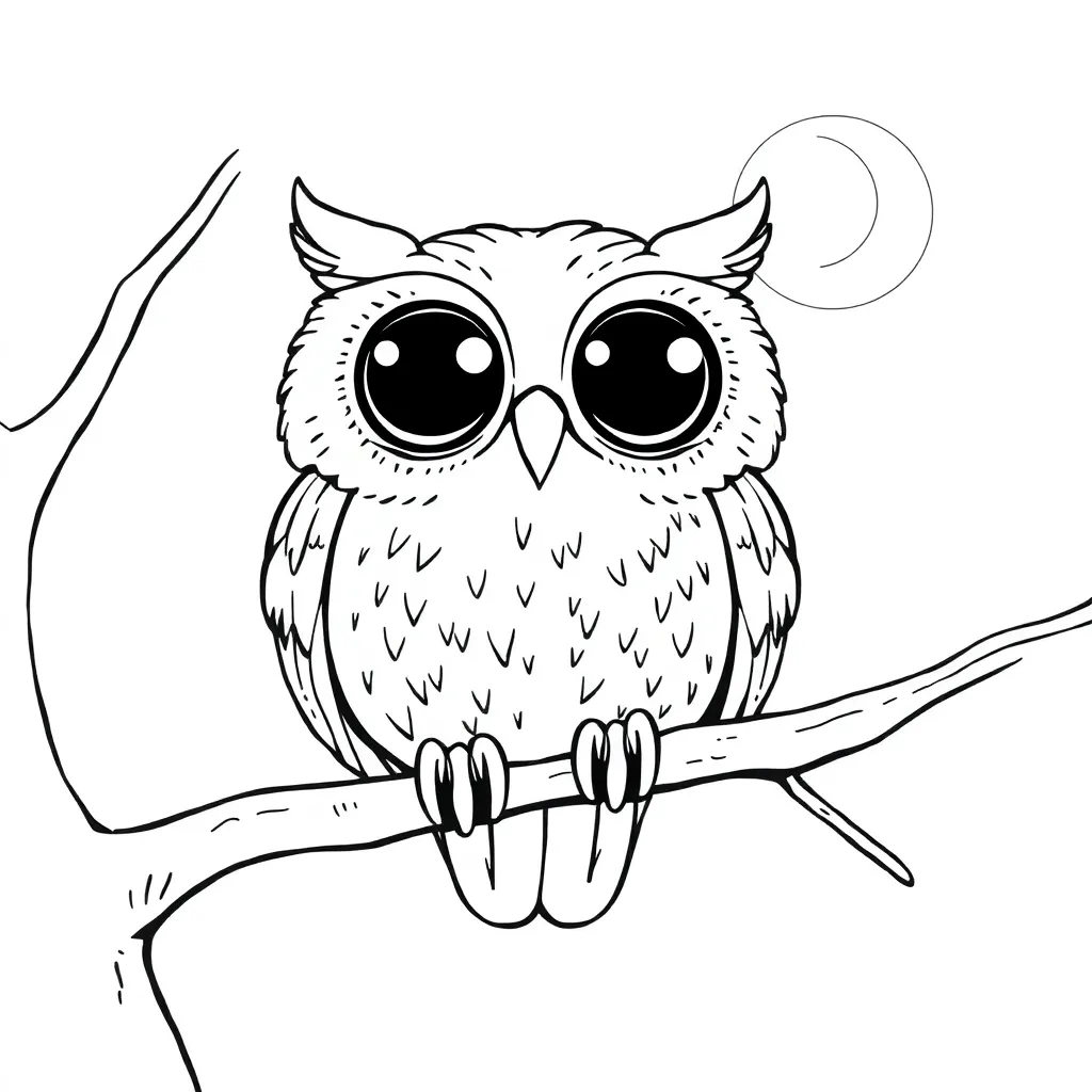 Owl coloring page