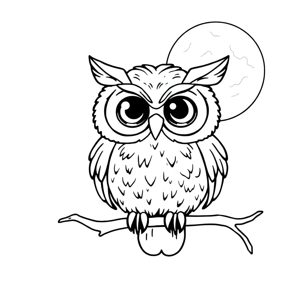 Owl coloring page