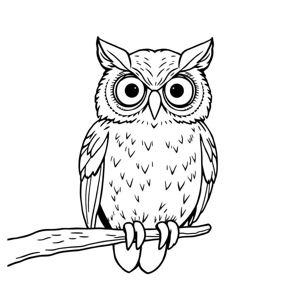 Owl coloring page