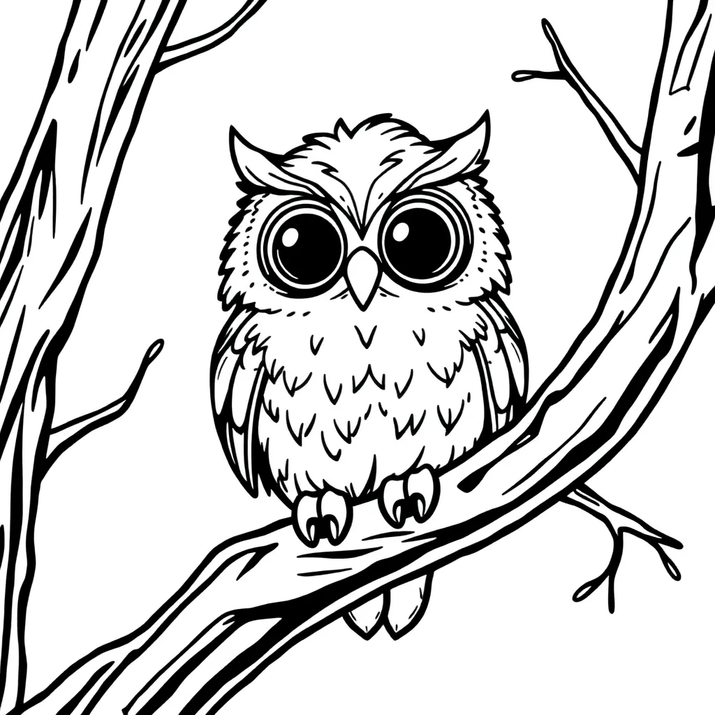 Owl coloring page