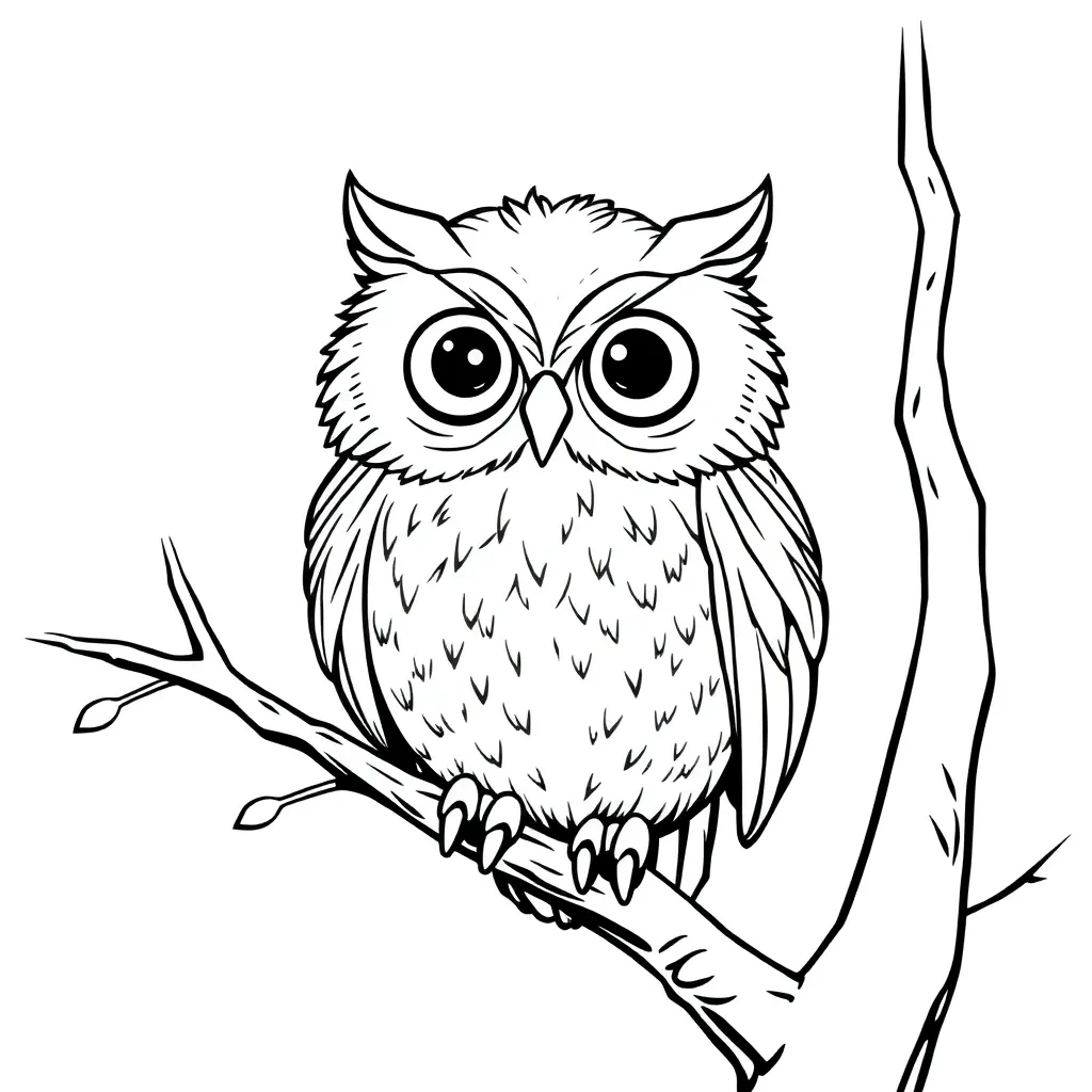 Owl coloring page