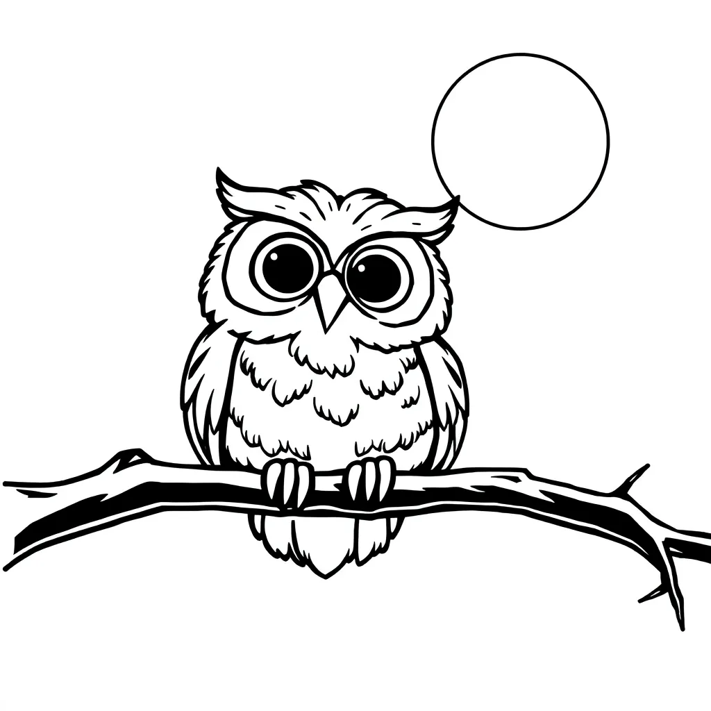 Owl coloring page