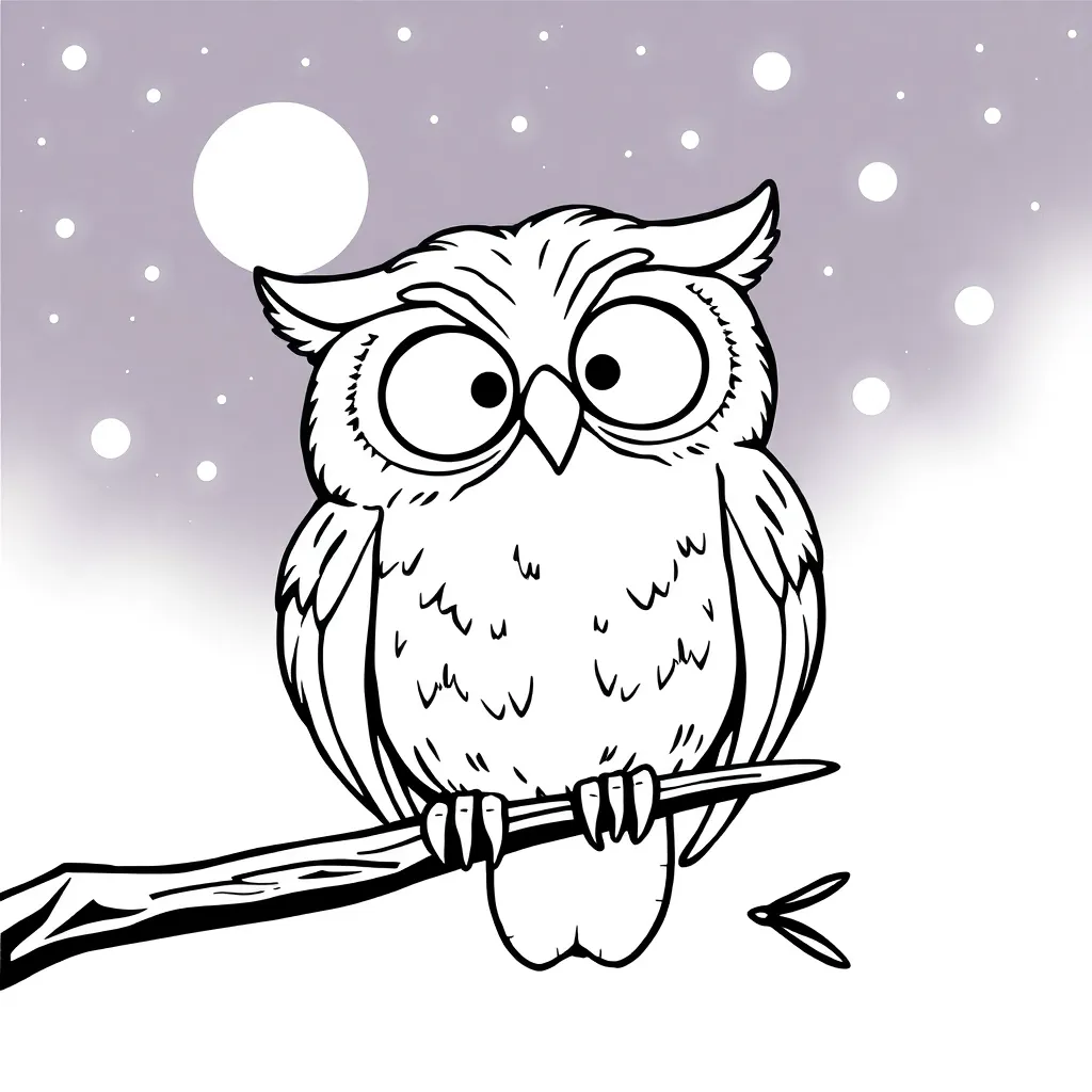 Owl coloring page