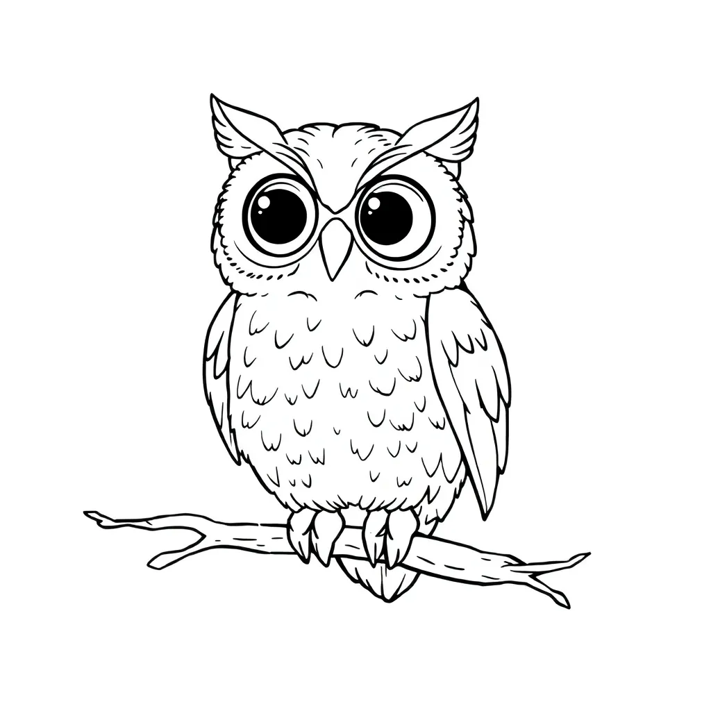 Owl coloring page