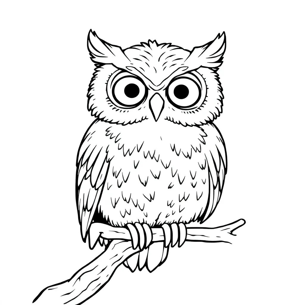 Owl coloring page