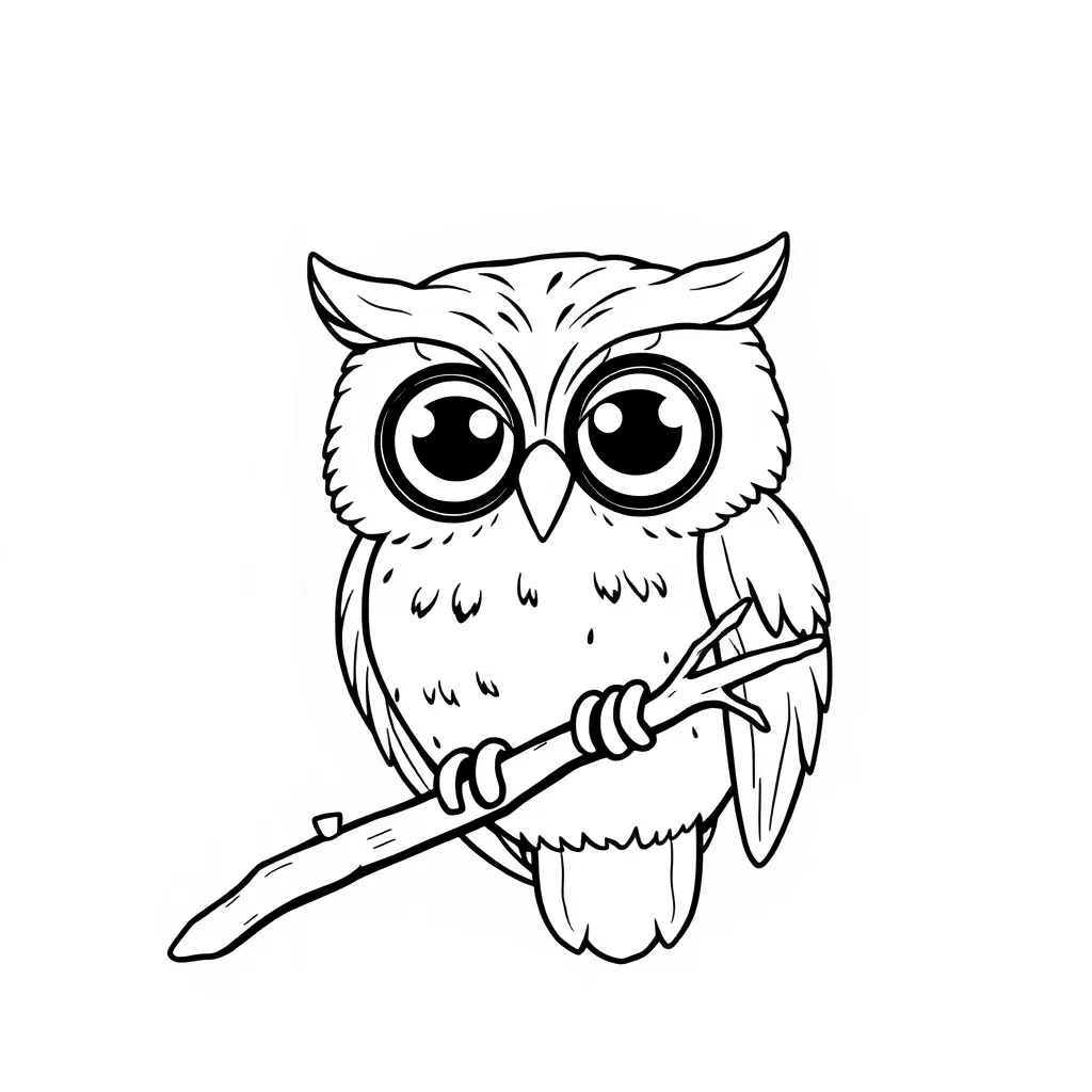 Owl coloring page