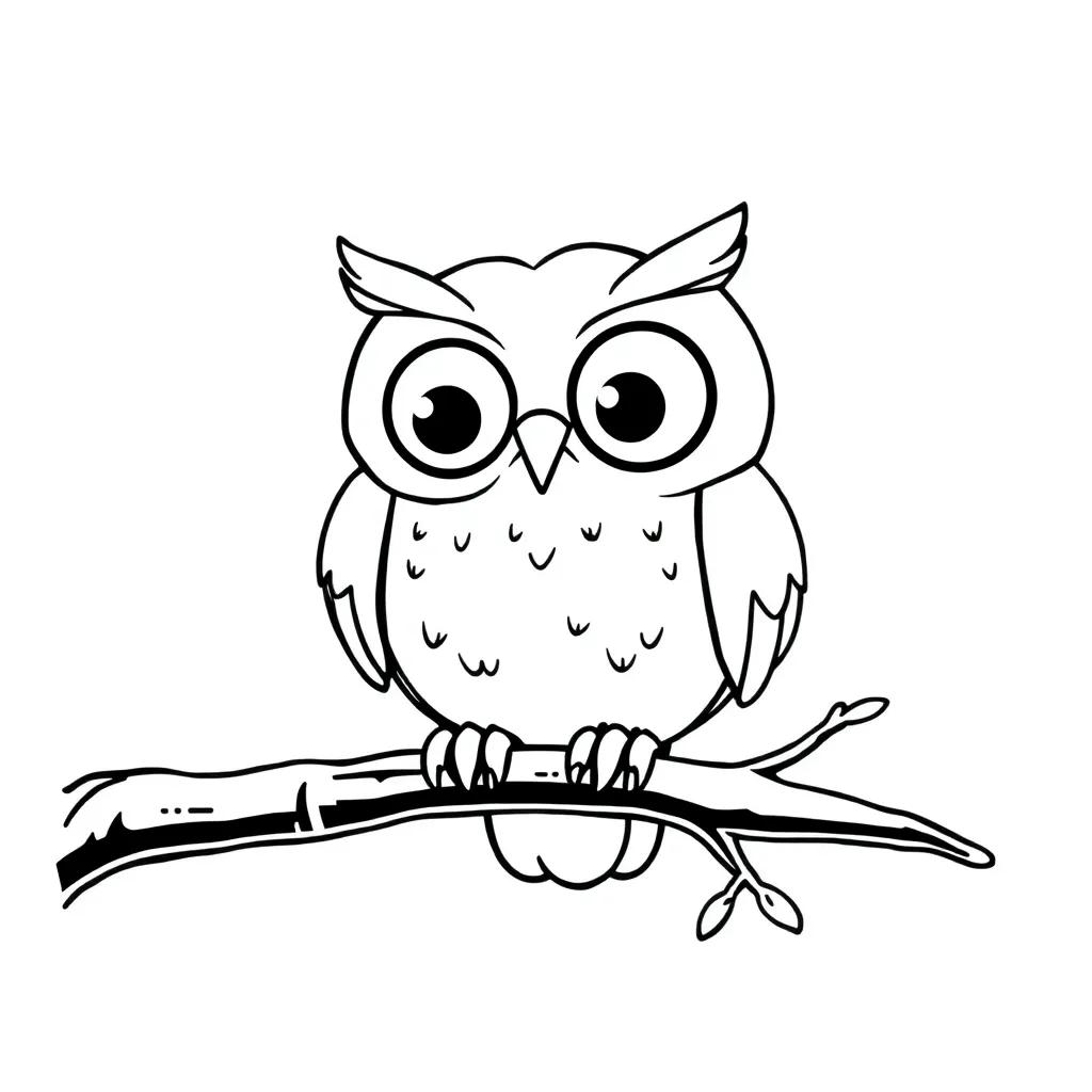 Owl coloring page