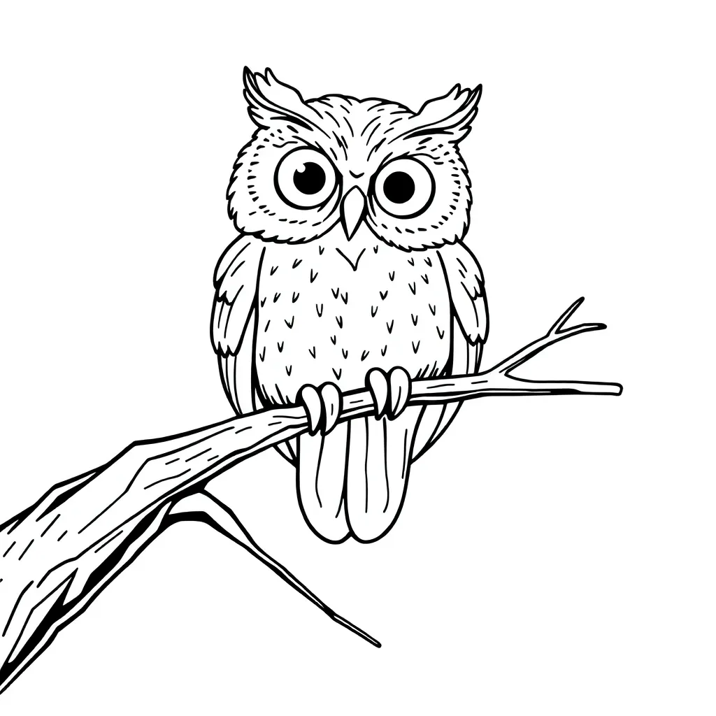 Owl coloring page