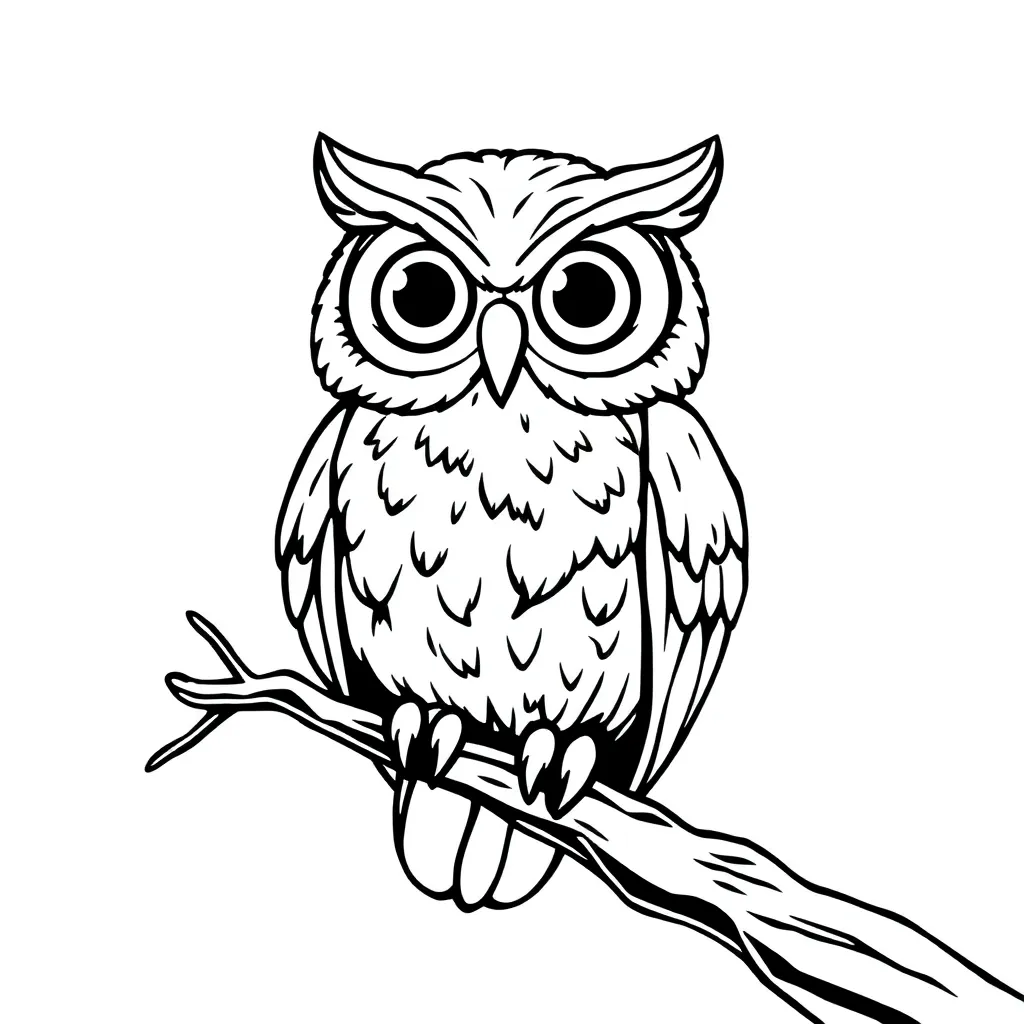 Owl coloring page