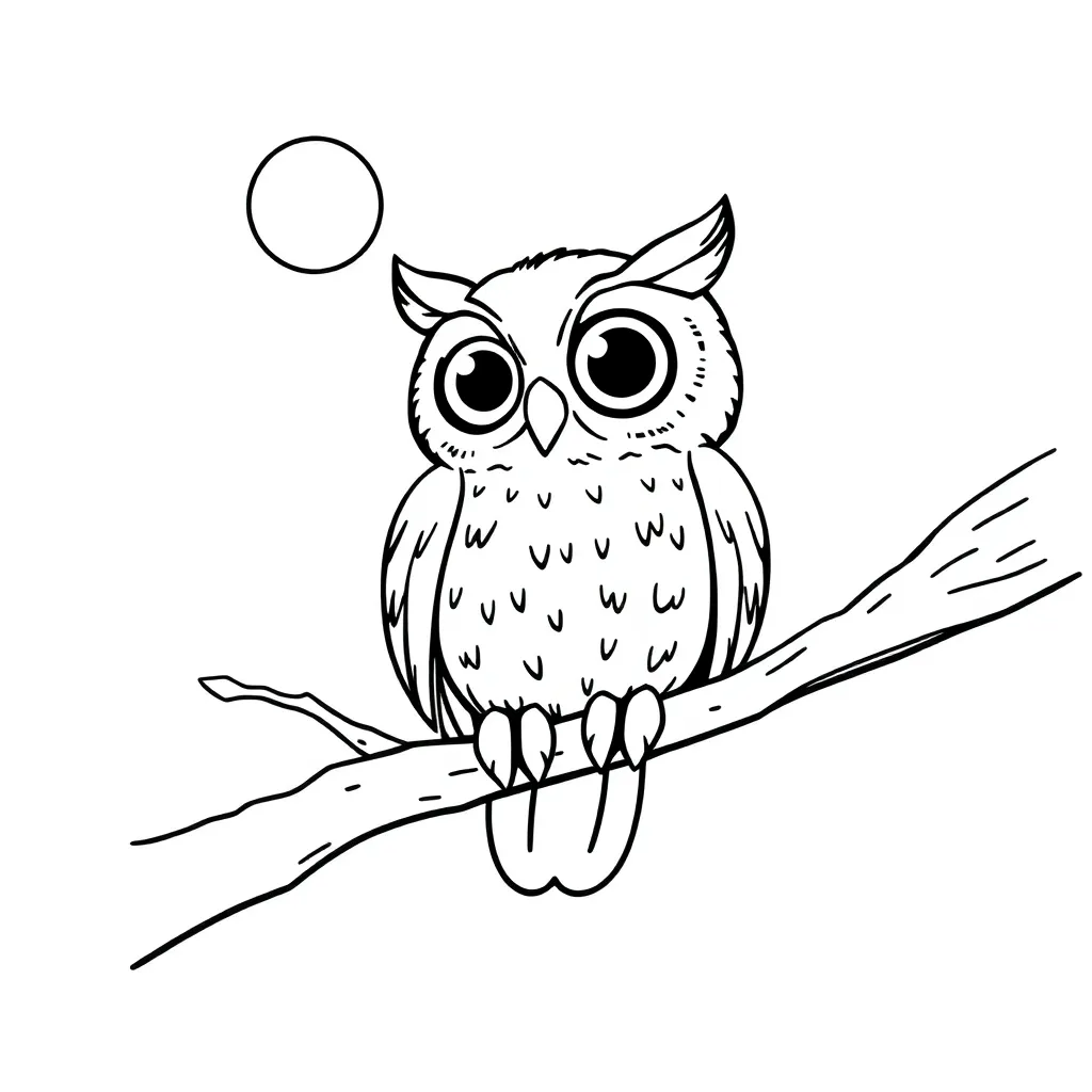 Owl coloring page
