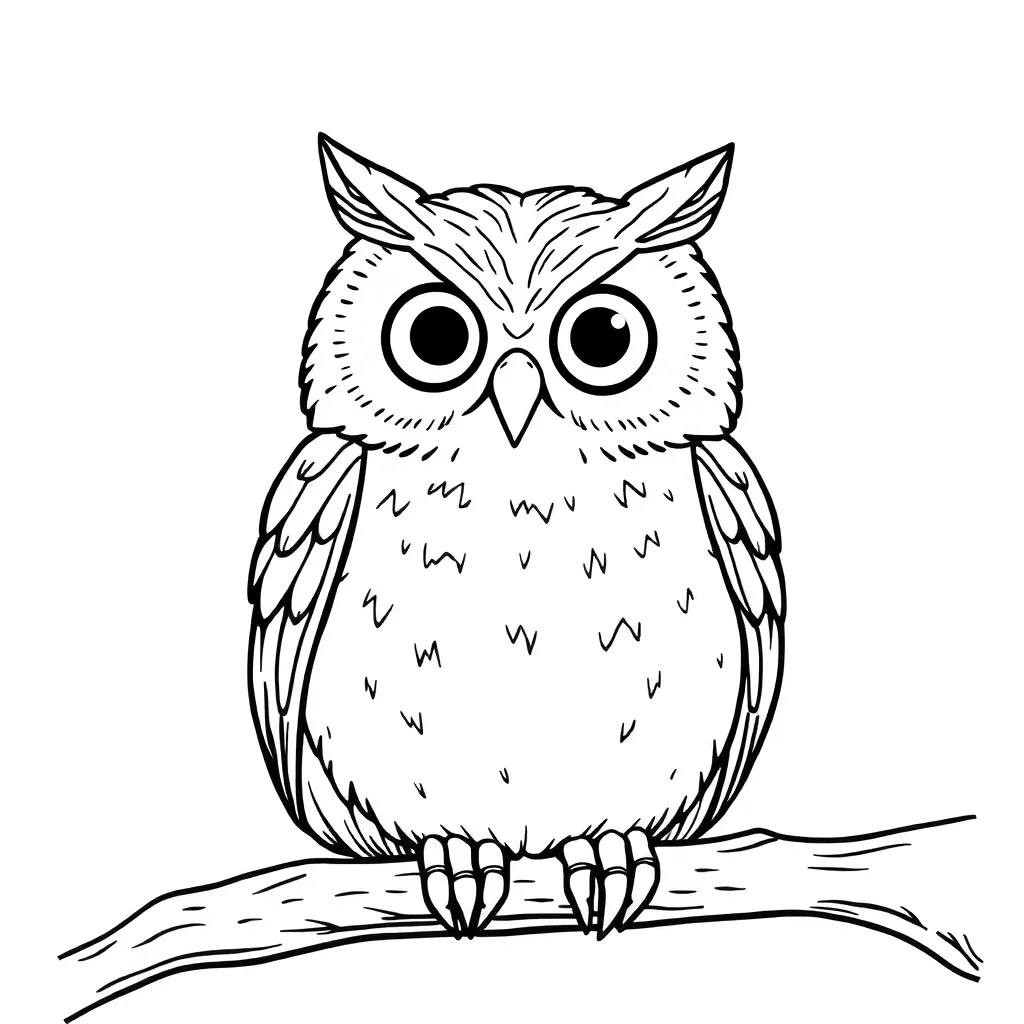 Owl coloring page