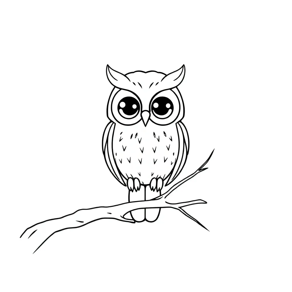 Owl coloring page