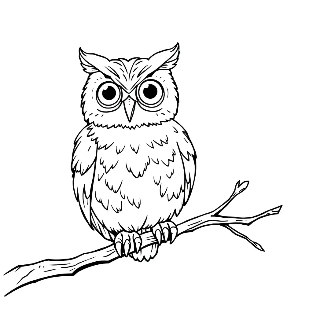 Owl coloring page