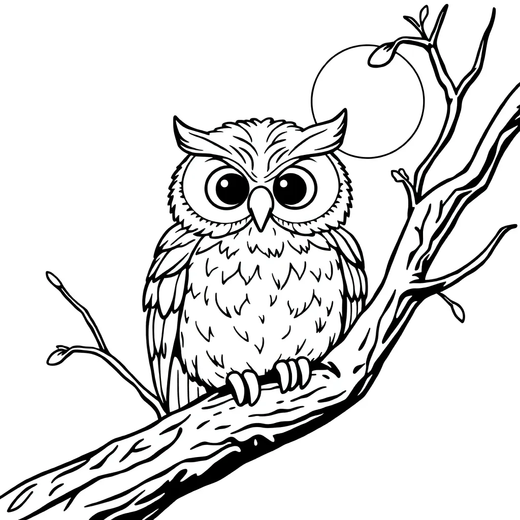 Owl coloring page