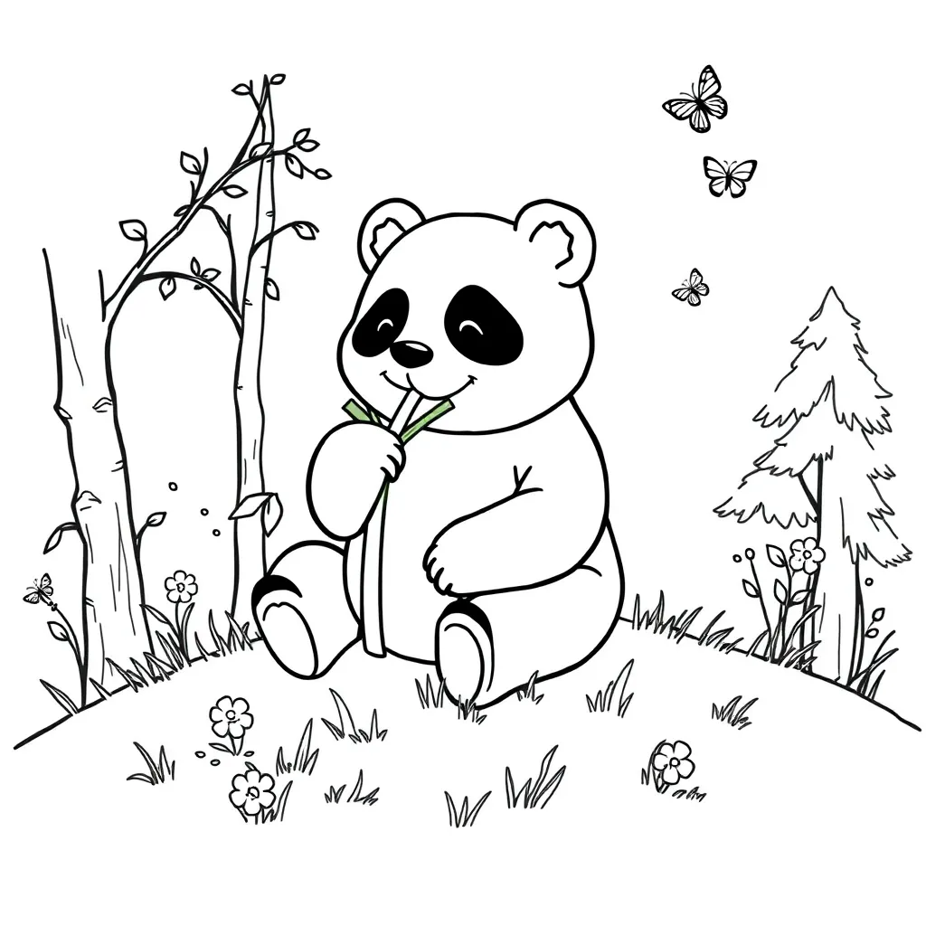 Panda Bear coloring page
