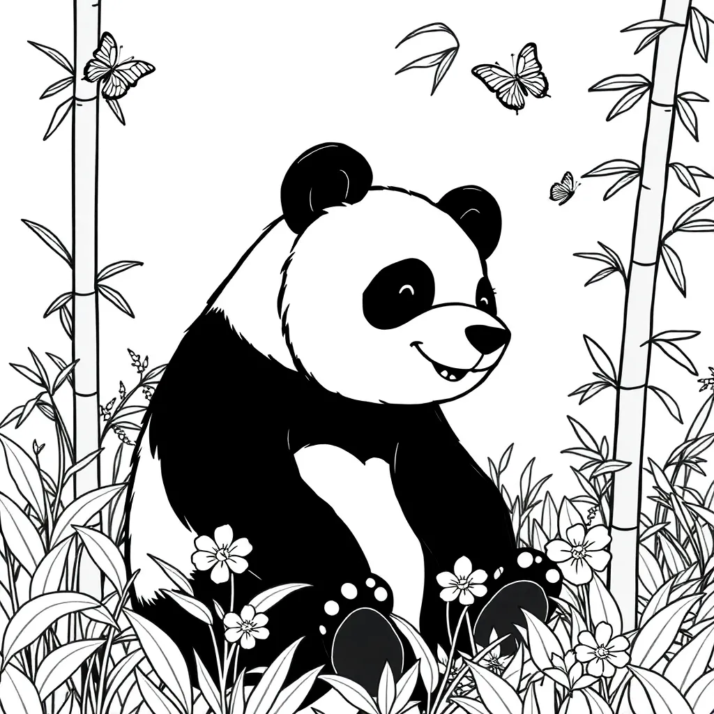 Panda Bear coloring page