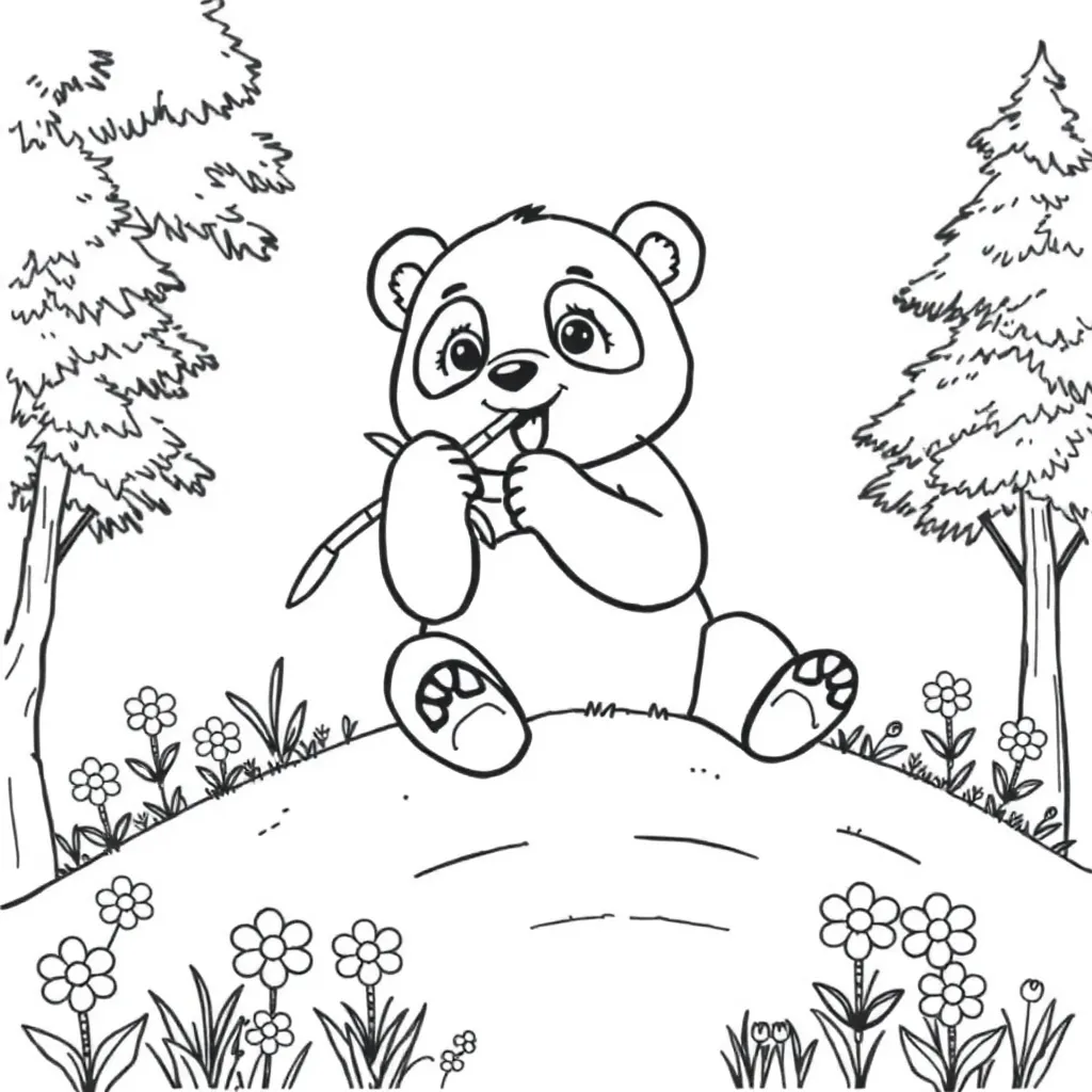 Panda Bear coloring page