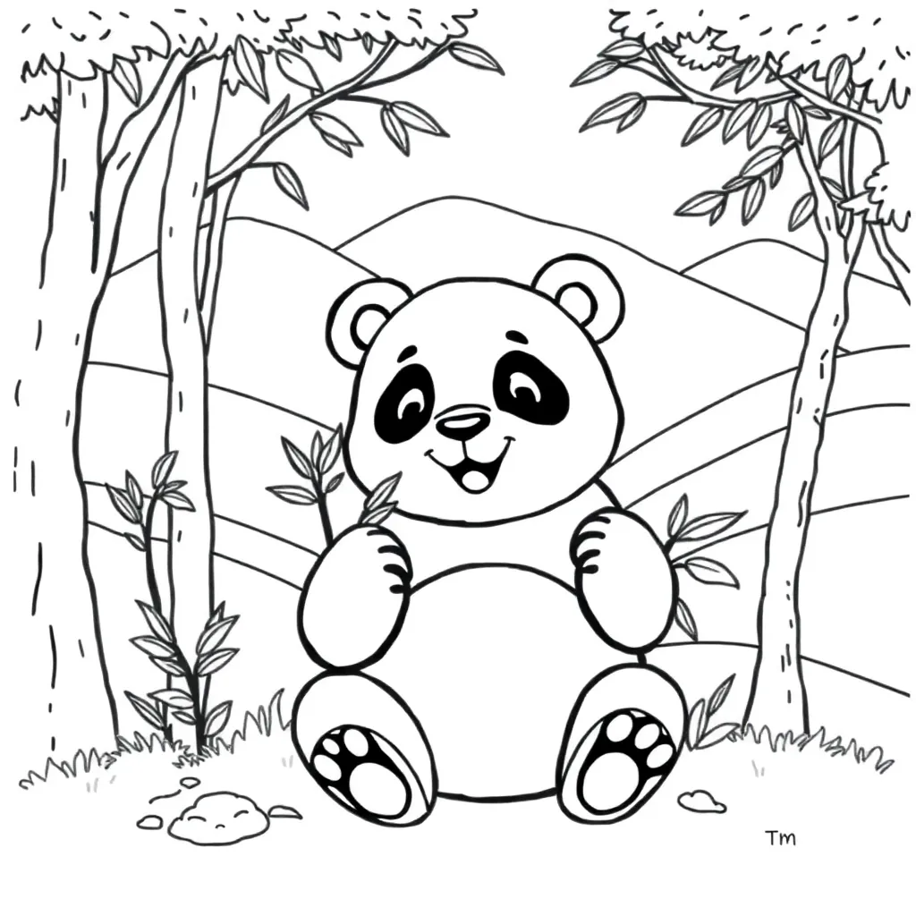 Panda Bear coloring page