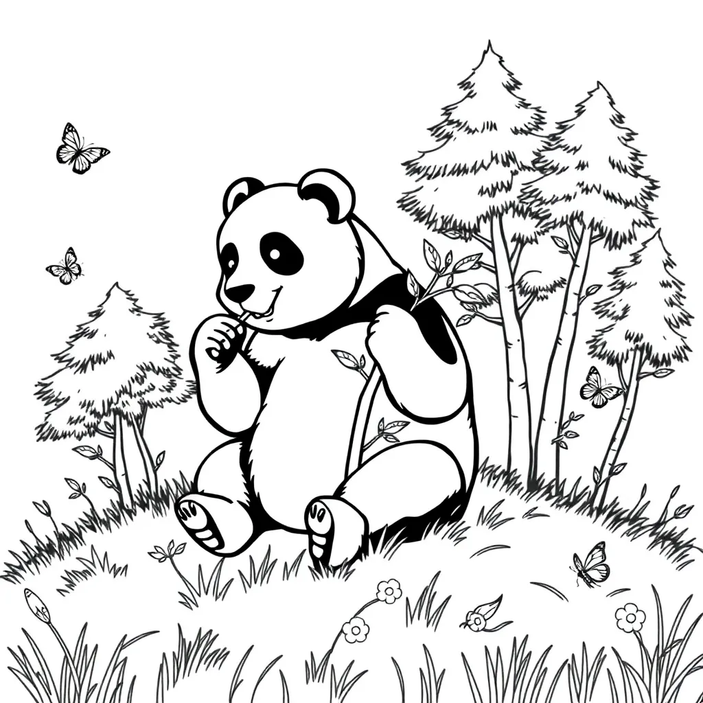 Panda Bear coloring page